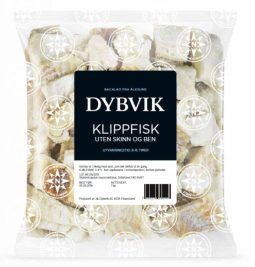 DYBVIK Bacalaofisk (i biter), 5kg
