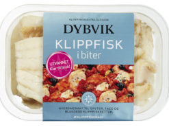 Utvannet klippfisk i biter