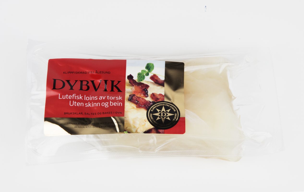 Lutefisk av klippfisk loins